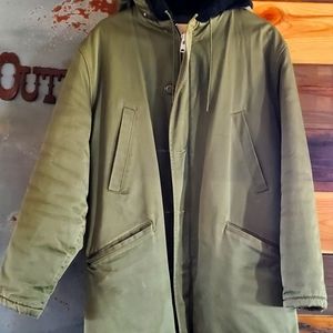 Vintage Hooded Parka Insulated Large